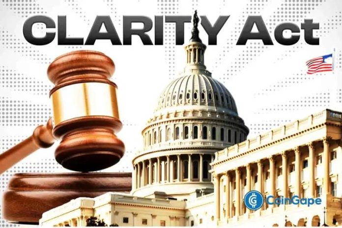 <p>The US CLARITY Act is set to reach a key milestone as the Senate Committee has scheduled its markup hearing on January 27, 2026. Despite recent delays and uncertainty surrounding the market structure bill, the latest decision has sparked widespread optimism. The crypto bill is finally preparing for its final review, as lawmakers move to</p>
<p>The post <a href="https://coingape.com/clarity-act-enters-critical-phase-as-senate-committee-sets-january-27-markup/">CLARITY Act Enters Critical Phase as Senate Committee Sets January 27 Markup</a> appeared first on <a href="https://coingape.com/">CoinGape</a>.</p>
<br>